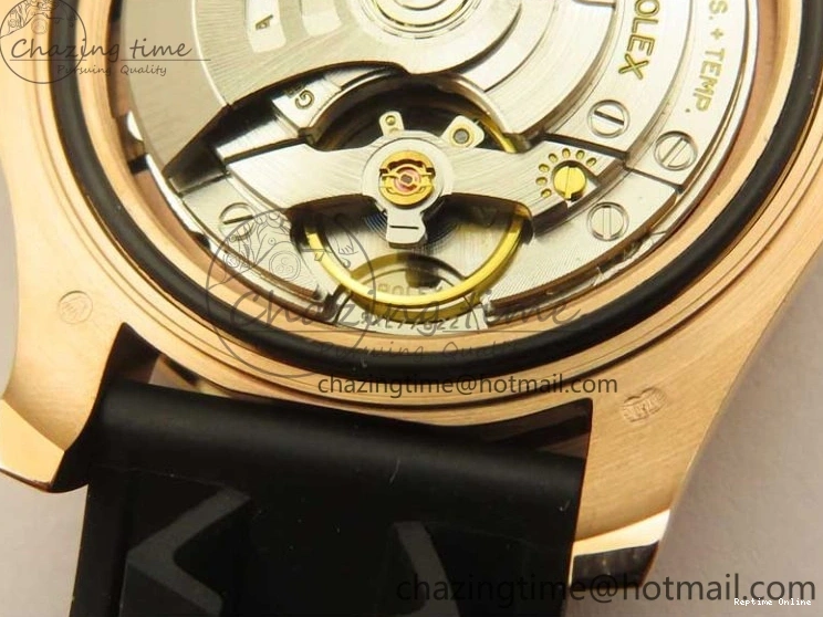 0405 Yacht-Master 126655 RG 3EF 1:1 Best Edition Black Ceramic Bezel on Black Rubber Strap VS Reliable 2488